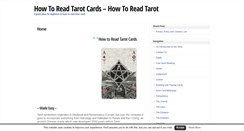 Desktop Screenshot of howtoreadtarot.com